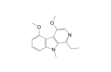 9H-Pyrido[3,4-b]indole, 1-ethyl-4,5-dimethoxy-9-methyl-