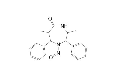 t-3,t-6-Dimethyl-yl-1-nitroso-r-2,c-7-diphenylhexahydro-1,4-diazepin-5-one