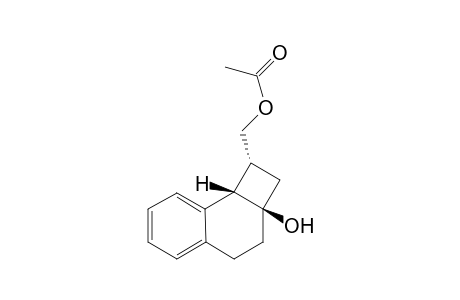 (+-)-(1.alpha.,2a.beta.,8b.beta.)-2a-Hydroxy-1,2,2a,3,4,8b-hexahydrocyclobuta[a]naphthalene-1-methyl acetate