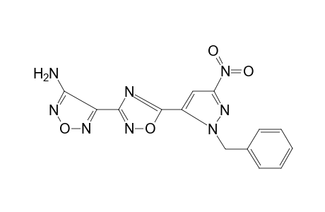 1,2,5-Oxadiazol-3-amine, 4-[5-(1-benzyl-3-nitro-5-pyrazolyl)-1,2,4-oxadiazol-3-yl)-