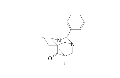 5-methyl-2-(2-methylphenyl)-7-propyl-1,3-diazatricyclo[3.3.1.1~3,7~]decan-6-one