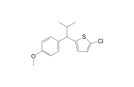 2-chloro-5-(1-(4-methoxyphenyl)-2-methylpropyl)thiophene