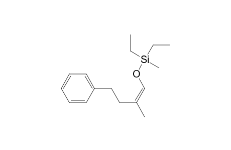 Silane, diethylmethyl[(2-methyl-4-phenyl-1-butenyl)oxy]-, (Z)-