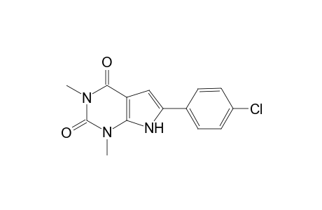 6-(p-Chlorophenyl)-1,3-dimethyl-1,2,3,4-tetrahydro-7H-pyrrolo[2,3-d[pyrimidine-2,4-dione