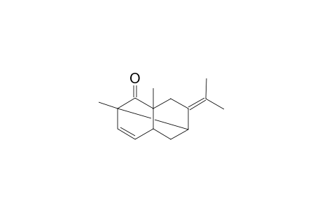 Tricyclo[4.4.0.0(3,8)]dec-4-en-2-one, 1,3-dimethyl-9-(1-methylethylidene)-, (.+-.)-