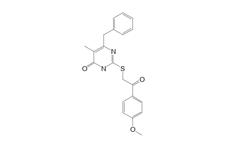 6-BENZYL-5-METHYL-2-[(4'-METHOXYPHENYLCARBONYLMETHYL)-THIO]-PYRIMIDIN-4(3H)-ONE