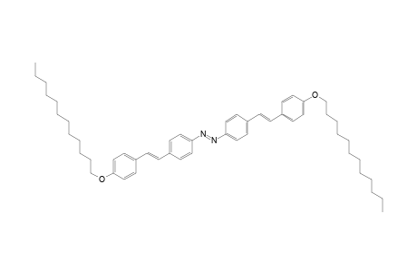 (E,E,E)-bis{4-[2-(4-dodecyloxyphenyl)ethenyl]phenyl}diazene