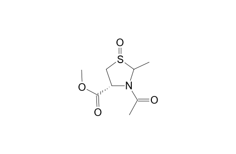 Methyl 3-acetyl-2-methyl-thiazolidine-1-oxide-4(R)-carboxylate