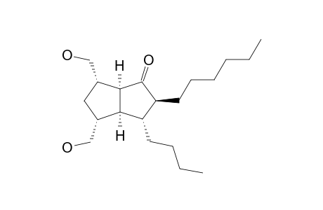 (2S,3R,3aS,4R,6S,6aS)-3-butyl-2-hexyl-4,6-dimethylol-3,3a,4,5,6,6a-hexahydro-2H-pentalen-1-one
