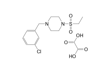 1-(3-chlorobenzyl)-4-(ethylsulfonyl)piperazine oxalate