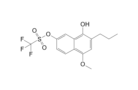 4-Methoxy-2-n-propyl-7-trifluoromethylsulfonyloxynaphthalene-1-ol