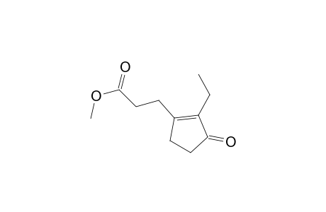 1-Cyclopentene-1-propanoic acid, 2-ethyl-3-oxo-, methyl ester