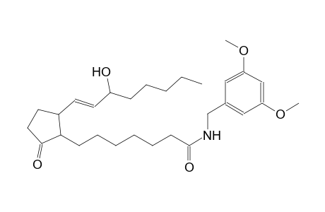 (13E,15S)-N-(3,5-dimethoxybenzyl)-15-hydroxy-9-oxoprost-13-en-1-amide