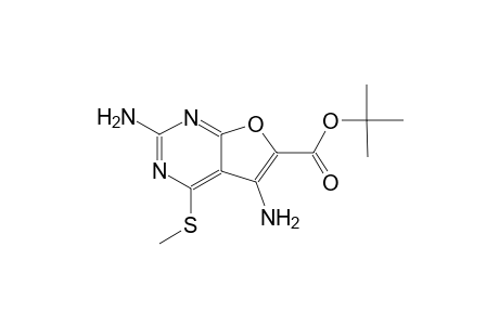 tert-butyl 2,5-diamino-4-(methylsulfanyl)furo[2,3-d]pyrimidine-6-carboxylate