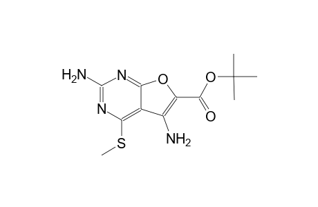 tert-butyl 2,5-diamino-4-(methylsulfanyl)furo[2,3-d]pyrimidine-6-carboxylate