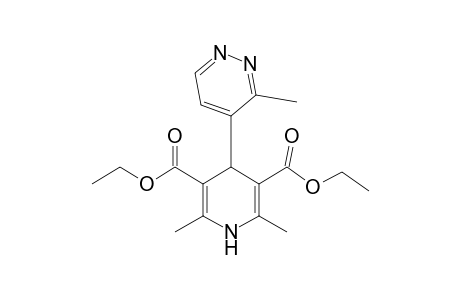 2,6-dimethyl-4-(3-methyl-4-pyridazinyl)-1,4-dihydropyridine-3,5-dicarboxylic acid diethyl ester