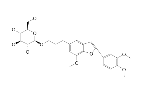 5-[3''-(BETA-D-GLUCOPYRANOSYLOXY)-PROPYL]-7-METHOXY-2-(3',4'-DIMETHOXYPHENYL)-BENZOFURAN