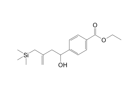 4-[1-hydroxy-3-(trimethylsilylmethyl)but-3-enyl]benzoic acid ethyl ester