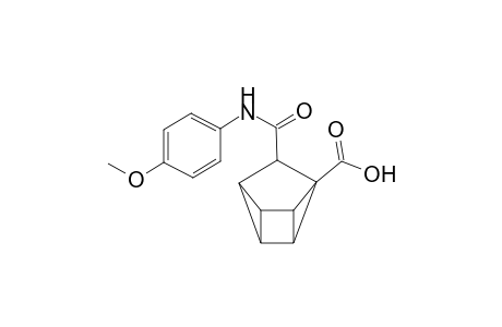 3-[(p-Methoxyphenyl)carbamoyl]quadricyclane-2-carboxylic acid