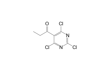 1-[2',4',6'-Trichloropyrimidin-5'-yl]propan-1-one