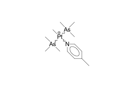 trans-Methyl-4-picoline-bis(trimethylarsino)platinum(ii) cation