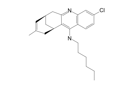 N-HEXYL-9-METHYL-3-CHLORO-6,7,10,11-TETRAHYDRO-7,11-ETHANOCYCLOOCTA-[B]-QUINOLIN-12-AMINE