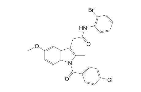 2'-bromo-1-(p-chlorobenzoyl)-5-methoxy-2-methylindole-3-acetanilide
