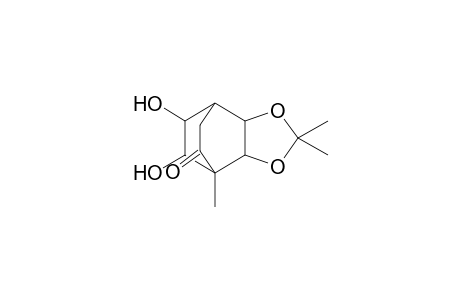 Tetrahydro-8,9-dihydroxy-2,2,4-trimethyl-4,7-ethano-1,3-benzodioxol-5(4H)-one