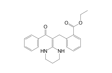 2-[(Benzoyl)(2-ethoxycarbonylbenzyl)methylene]-1,2,3,4,5,6-hexahydropyrimidine