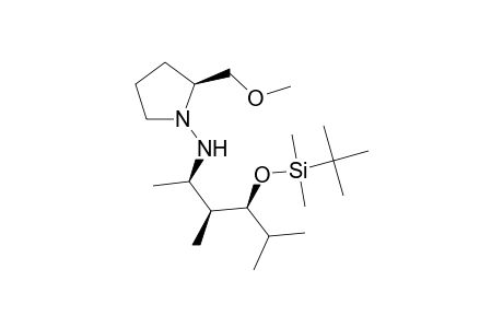 N-[(1R,2S,3S)-3-tert-Butyldimethylsiloxy-1,2,4-trimethylpentyl]-2-methoxymethyl-tetrahydro-1H-1-pyrrolylamine