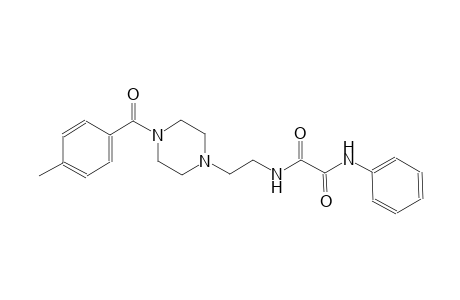 N~1~-{2-[4-(4-methylbenzoyl)-1-piperazinyl]ethyl}-N~2~-phenylethanediamide
