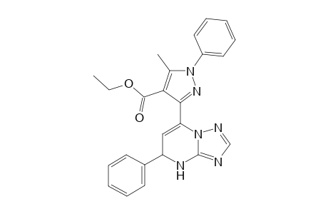 Ethyl 5-methyl-1-phenyl-3-(5-phenyl-4,5-dihydro-[1,2,4]triazolo[1,5-a]pyrimidin-7-yl)-1H-pyrazole-4-carboxylate