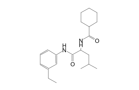 N-{1-[(3-ethylanilino)carbonyl]-3-methylbutyl}cyclohexanecarboxamide