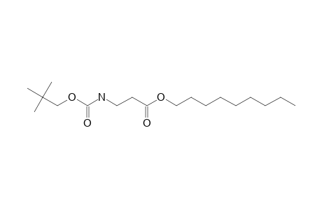 .beta.-Alanine, N-neopentyloxycarbonyl-, nonyl ester