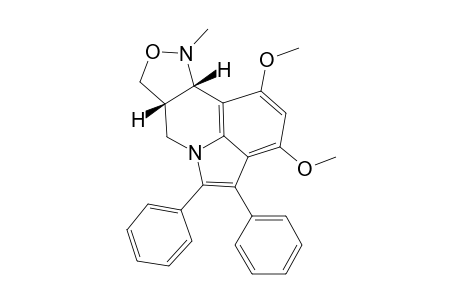 1,3-Dimethoxy-10-methyl-4,5-diphenyl-7a,8,10,10a-tetrahydro-7H-isoxazolo[4,3-c]pyrrolo[3,2,1-ij]quinoline