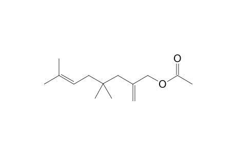 4,4,7-Trimethyl-2-methyleneoct-6-en-1-yl acetate