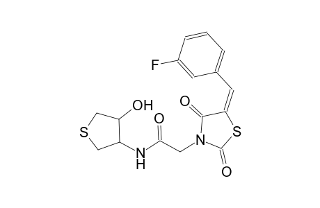 3-thiazolidineacetamide, 5-[(3-fluorophenyl)methylene]-2,4-dioxo-N-[(3S,4R)-tetrahydro-4-hydroxythienyl]-, (5E)-