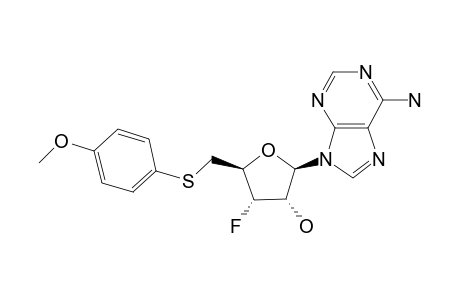 3'-DEOXY-3'-FLUORO-5'-S-(4-METHOXYPHENYL)-5'-THIOADENOSINE