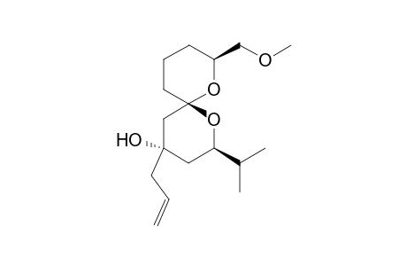 (2R,4S,6S,8S)-4-Allyl-8-((methoxy)methyl)-2-(1-(methyl)ethyl)-1,7-dioxaspiro[5.5]undecan-4-ol