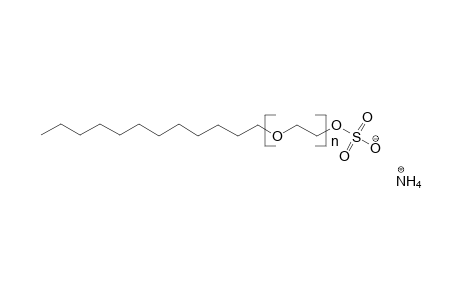 Nh4-lauryl alcohol-(eo)n-sulfate; eo-adduct, Lauryl alcohol sulfated, nh4 salt