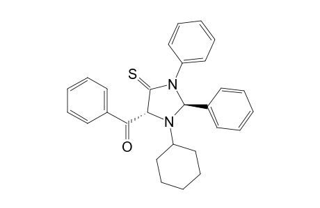 Methanone, (3-cyclohexyl-1,2-diphenyl-5-thioxo-4-imidazolidinyl)phenyl-, trans-