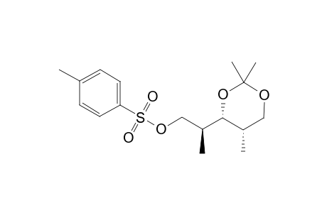 (2S*,3R*,4S*)-3,5-Dihydroxy-3,5-O-isopropylidene-2,4-dimethylpentyl toluene-p-sulfonate