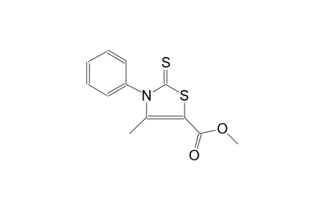 5-thiazolecarboxylic acid, 2,3-dihydro-4-methyl-3-phenyl-2-thioxo-, methyl ester