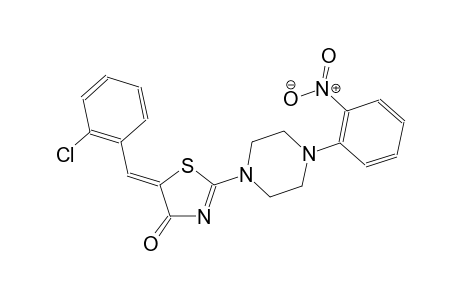 (5Z)-5-(2-chlorobenzylidene)-2-[4-(2-nitrophenyl)-1-piperazinyl]-1,3-thiazol-4(5H)-one