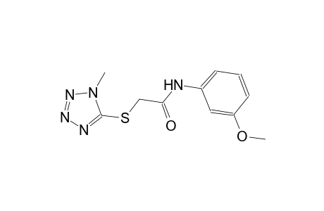 N-(3-methoxyphenyl)-2-[(1-methyl-1H-tetraazol-5-yl)sulfanyl]acetamide