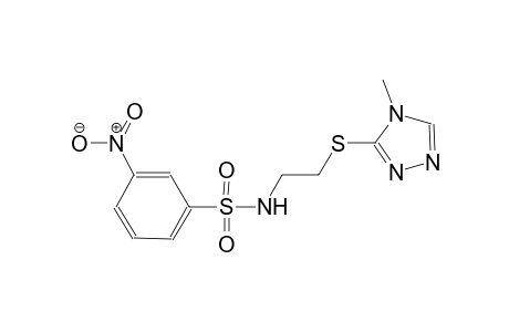 N-(2-[(4-Methyl-4H-1,2,4-triazol-3-yl)sulfanyl]ethyl)-3-nitrobenzenesulfonamide