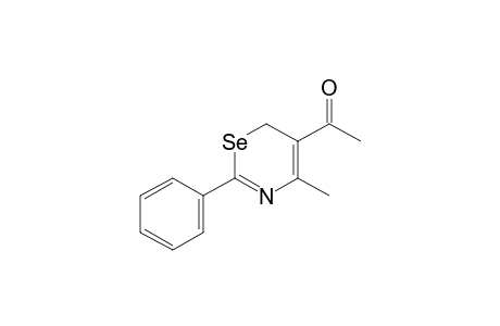 1-(4-Methyl-2-phenyl-6H-1,3-selenazin-5-yl)ethanone