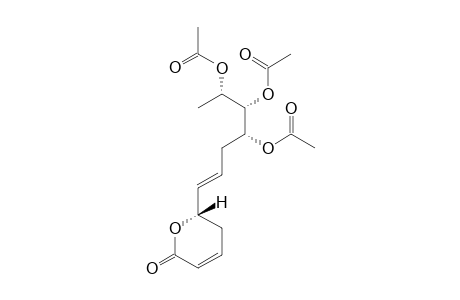 SYNARGENTOLIDE-A;6R-[4R,5R,6S-TRIACETYLOXY-1E-HEPTENYL]-5,6-DIHYDRO-2H-PYRAN-2-ONE