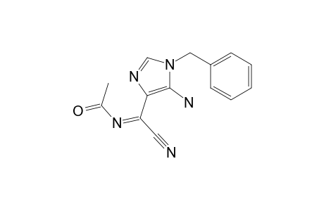 5-AMINO-4-[N-ACETYL-(C-CYANOFORMIMIDOYL)]-1-BENZYLIMIDAZOLE