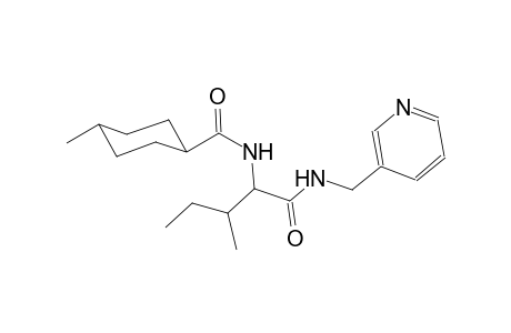 cyclohexanecarboxamide, 4-methyl-N-[2-methyl-1-[[(3-pyridinylmethyl)amino]carbonyl]butyl]-